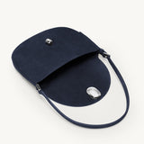 SAVETTE - Small Tondo Hobo in Navy Suede