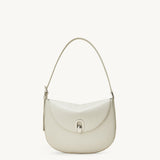 SAVETTE - Small Tondo Hobo in Ivory Leather