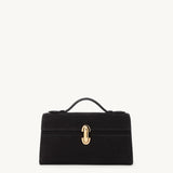 SAVETTE - Symmetry Pochette in Black Suede