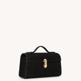 SAVETTE - Symmetry Pochette in Black Suede