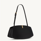 SAVETTE - Florence Shoulder Bag in Black Leather