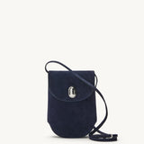 SAVETTE - Tondo Pouch in Navy Suede