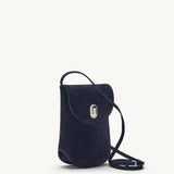 SAVETTE - Tondo Pouch in Navy Suede