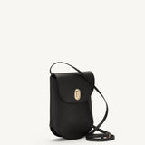 SAVETTE - Tondo Pouch in Black Leather