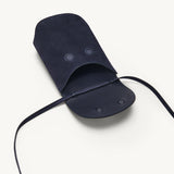 SAVETTE - Tondo Pouch in Navy Suede