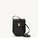 SAVETTE - Tondo Pouch in Black Leather