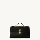 SAVETTE - Symmetry Pochette in Black Lizard