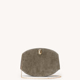 SAVETTE - Tondo Chain Crossbody in Mink Suede