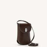 SAVETTE - Tondo Pouch in Coffee Leather