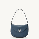 SAVETTE - Small Tondo Hobo in Ocean Grained Leather