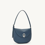 SAVETTE - Small Tondo Hobo in Ocean Grained Leather