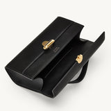 SAVETTE - Symmetry Pochette in Black Leather