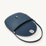 SAVETTE - Small Tondo Hobo in Ocean Grained Leather