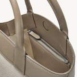 SAVETTE - Small Tondo Tote in Canvas with Clay Trim