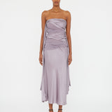 Christopher Esber - Knotted Silk Gather Midi Dress