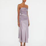 Christopher Esber - Knotted Silk Gather Midi Dress