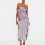 Christopher Esber - Knotted Silk Gather Midi Dress