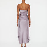 Christopher Esber - Knotted Silk Gather Midi Dress