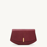 SAVETTE - Florence Clutch in Wine Lizard