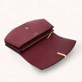 SAVETTE - Florence Clutch in Wine Lizard