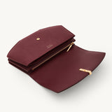 SAVETTE - Florence Clutch in Wine Chevre