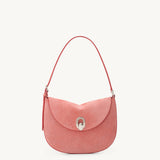 SAVETTE - Small Tondo Hobo in Camellia Suede