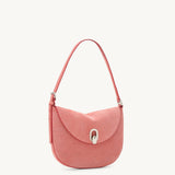 SAVETTE - Small Tondo Hobo in Camellia Suede