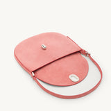 SAVETTE - Small Tondo Hobo in Camellia Suede