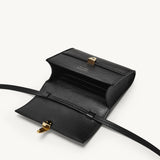 SAVETTE - Symmetry Wallet in Black Grained Leather