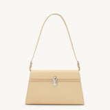 SAVETTE - Symmetry Shoulder Bag in Ecru Leather