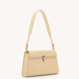 SAVETTE - Symmetry Shoulder Bag in Ecru Leather