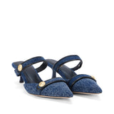 L'AGENCE - Gilliane Denim Mule