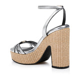 L'AGENCE - Genevra Platform Sandal