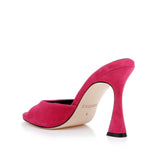 L'AGENCE - Avery Suede Peep-Toe Mule