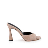 L'AGENCE - Avery Suede Peep-Toe Mule