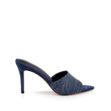 L'AGENCE - Lolita Denim Open-Toe Mule