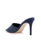 L'AGENCE - Lolita Denim Open-Toe Mule