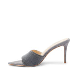 L'AGENCE - Lolita Denim Open-Toe Mule