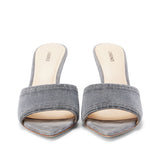 L'AGENCE - Lolita Denim Open-Toe Mule