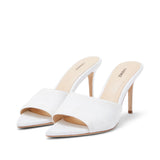 L'AGENCE - Lolita Denim Open-Toe Mule