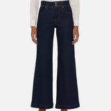 FRAME - The Seamed Wide Trouser -- Rinse