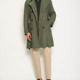 Dolce & Gabbana Khaki Green Menswear Belted Trench Coat Size IT 50 (UK 40)