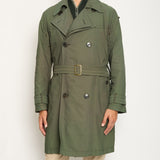 Dolce & Gabbana Khaki Green Menswear Belted Trench Coat Size IT 50 (UK 40)