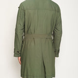 Dolce & Gabbana Khaki Green Menswear Belted Trench Coat Size IT 50 (UK 40)