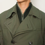 Dolce & Gabbana Khaki Green Menswear Belted Trench Coat Size IT 50 (UK 40)