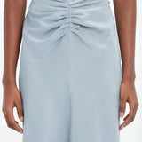 Victoria Beckham - Exclusive Gathered Waist Midi Dress In Pebble