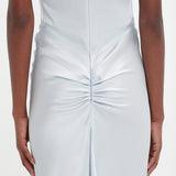 Victoria Beckham - Gathered Sleeve Midi Dress In Ice