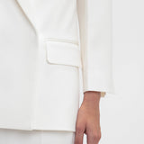 Victoria Beckham - Exclusive Double Breasted Tuxedo Jacket In Ivory