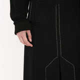 Victoria Beckham - Deconstructed Floor-Length Skirt In Black