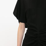 Victoria Beckham - Gathered Waist Mini Dress In Black